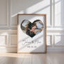 Personalised Heart Photo Print For Couples, thumbnail 6 of 7