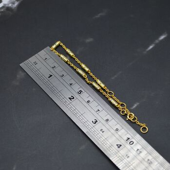 Peridot, Blue Topaz Silver Chain Bracelet, 10 of 11