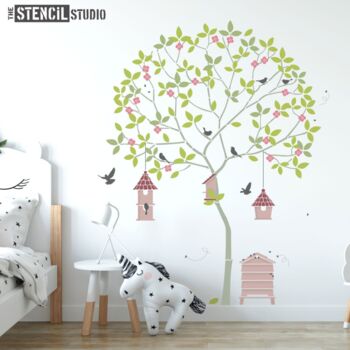 Round Tree With Birds And Bees Stencil Pack, 5 of 10