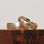 The Hayakawas: Rose Gold Wide Mokume Gane Wedding Rings, thumbnail 3 of 5