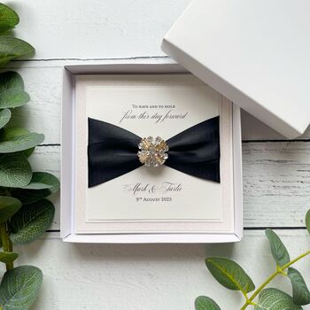 Personalised Wedding Card. Personalised Luxury Design In A Box, 6 of 12