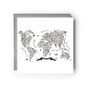 World Map Greeting Card, thumbnail 1 of 4