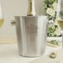 Personalised New Home Stainless Steel Ice Bucket, thumbnail 1 of 5