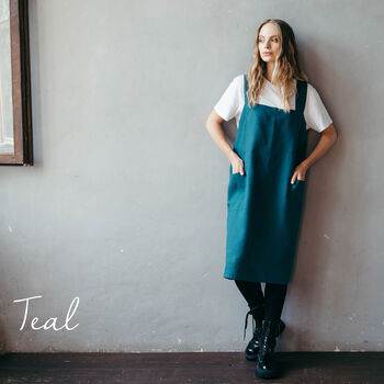 Pinafore Apron | Linen Apron For Artists, 10 of 12