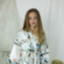 Mini Personalised Floral Print Matching Dressing Gown, thumbnail 2 of 8