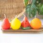 Set Of Four Fruit Shaped Candles For Her, thumbnail 1 of 2
