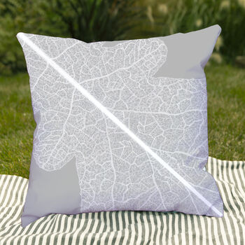 Oak Leaf Outdoor Cushion For Garden Furniture, 5 of 8