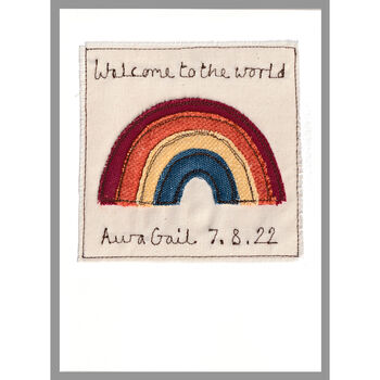 Personalised Rainbow Thinking Of You Or Get Well Soon Card, 11 of 12