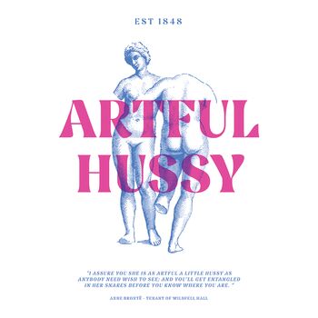 'Artful Hussy' Bronte T Shirt, 3 of 3