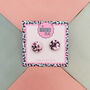 Circle Glitter Resin Stud Earrings Pink, Rainbow, Teal, Pink And Black, Neon Green, thumbnail 9 of 12