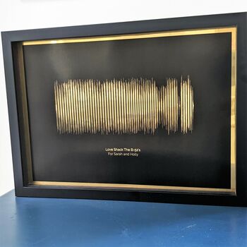 Personalised Shiny Sound Wave Print, 4 of 8