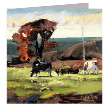 Blackmore Vales Cows Greetings Card, 2 of 7