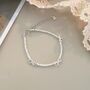 Saskia Ivory Silver Pearl Ribbon Ball Charm Gift Bracelet, thumbnail 2 of 6