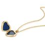 Mother Of Pearl Modern Heart Locket 18 K Gold Plate, thumbnail 4 of 9