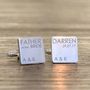 Personalised Wedding Role Silver Cufflinks, thumbnail 6 of 12