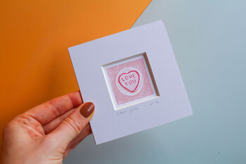 Love Hearts Mini Art Print, 3 of 8