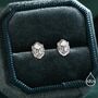 Lion Head Stud Earrings In Sterling Silver, thumbnail 1 of 12