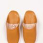 Men's Leather Babouche Slippers, thumbnail 6 of 10