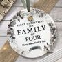 First Christmas Family Of Four Acrylic Decoration, thumbnail 1 of 3