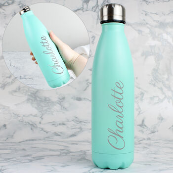Personalised Coloured Insulated Drinks Bottle, 4 of 10