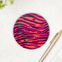 Round Coaster Animal Print Heat And Stain Proof, thumbnail 7 of 9