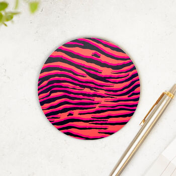 Round Coaster Animal Print Heat And Stain Proof, 7 of 9