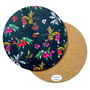 Cherry Blossom Floral Large Round Melamine Placemat, thumbnail 1 of 10