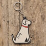 Yellow Labrador Key Ring Personalisation Available, thumbnail 1 of 4