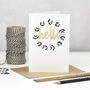 Hello Wooden Words Card, thumbnail 1 of 3