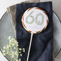 Sixty 60 Floral Birthday Lollipop, thumbnail 1 of 3
