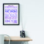 Personalised 'Favourite Things' Framed Print: Purples, thumbnail 5 of 6