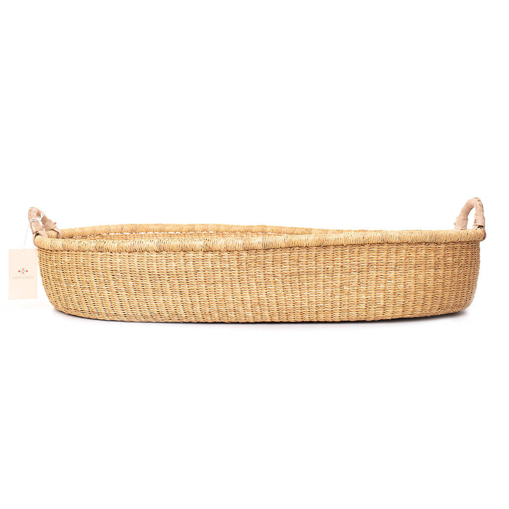 Natural Baby Change Basket And Pad By Cosy Coco