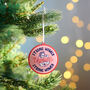 'Strong Women Empower Strong Women' Christmas Bauble, thumbnail 1 of 5