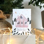 'Merry And Bright' Log Cabin Christmas Card, thumbnail 2 of 2