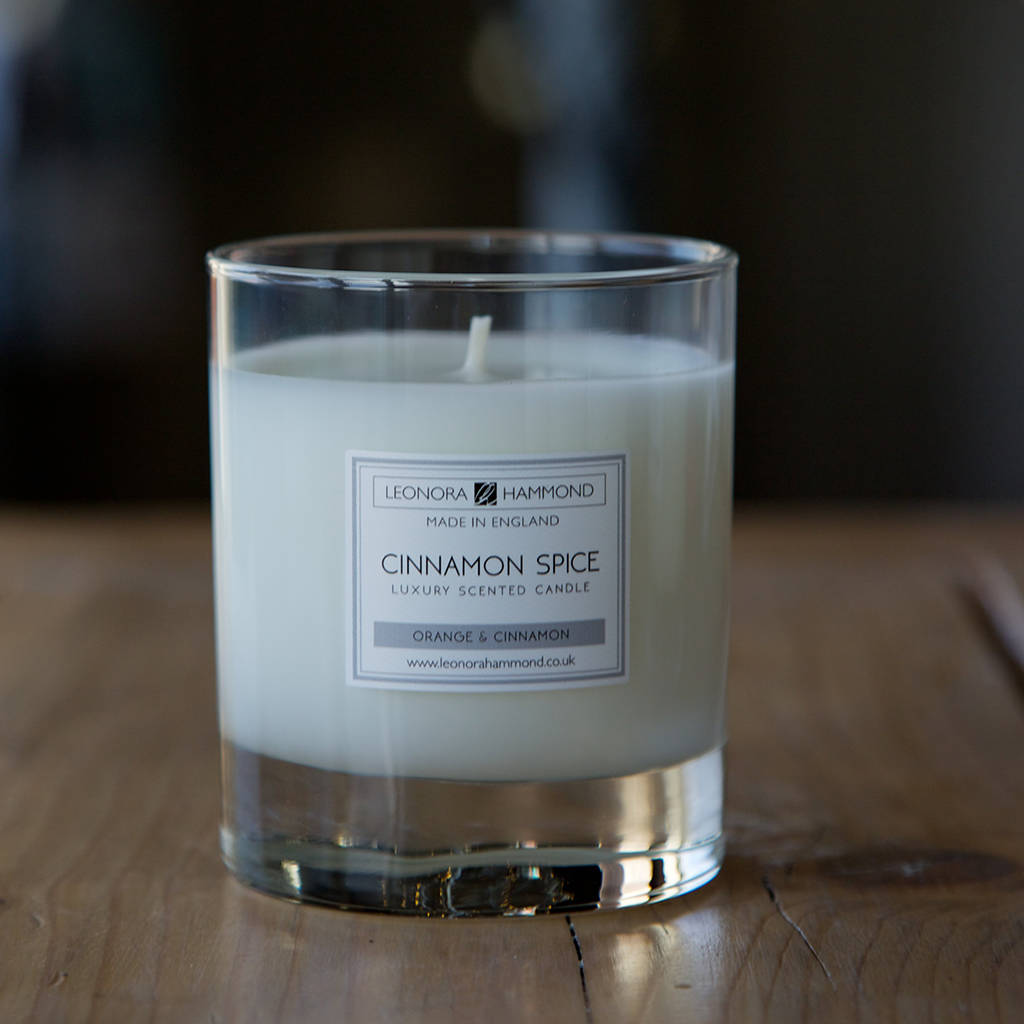 luxury scented candle by leonora hammond