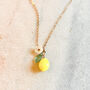 Lemon Charm Necklace, thumbnail 2 of 2