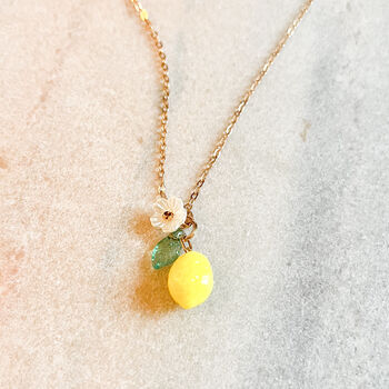 Lemon Charm Necklace, 2 of 2