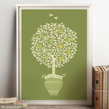 Gift For Grandparents ‘Personalised Family Tree Print’, 11 of 12