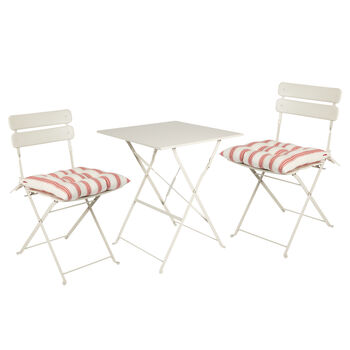 Taupe Two Person Garden Bistro Set, 2 of 8