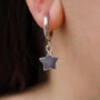 Sapphire Mini Star Earrings, thumbnail 2 of 11