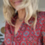 Ladies Elegant Shirt Blouse Scarlett Batik Medina, thumbnail 10 of 12