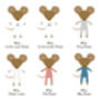 Personalised Easter Family Mouse Or Bunny A4 Print, thumbnail 7 of 9