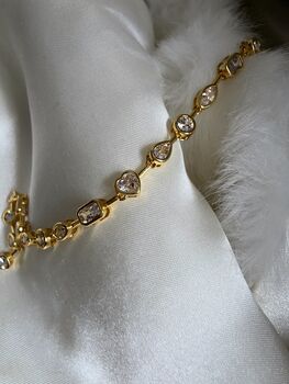 Multishape Bezel Tennis Bracelet In 16k Gold, 4 of 6