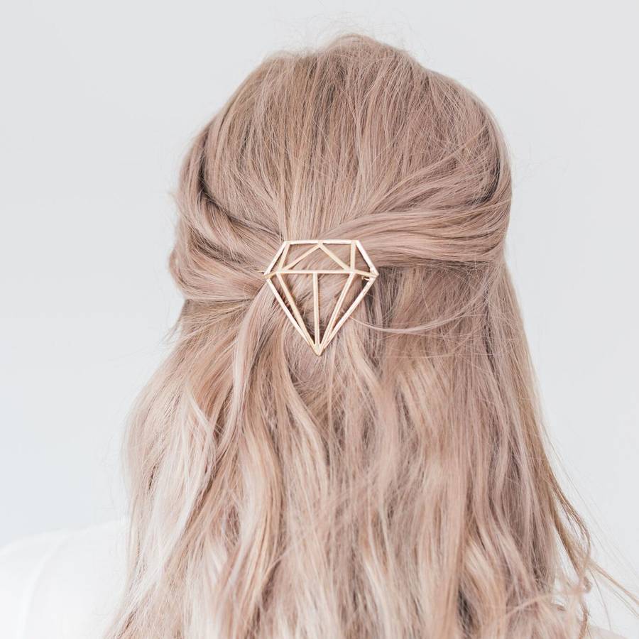 Gold Or Silver Diamond Hair Clip, 1 of 9