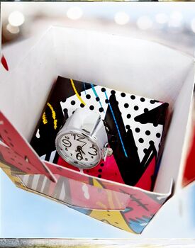 Ring Watch 90s Fashion And Handcrafted Retro Box, 7 of 12