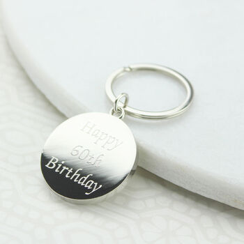Personalised 1964 60th Birthday Two Shillings Keyring, 4 of 6