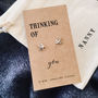 Thinking Of You Silver Swallow Earrings, thumbnail 2 of 2