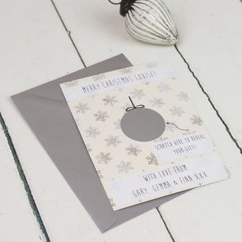 Personalised Christmas Scratch Card, 4 of 4