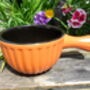 Set Of Two Reactive Glaze Brûlée Bowls In Spiced Orange, thumbnail 9 of 9
