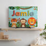 Personalised Wild Things Wooden Name Puzzle Plus, thumbnail 1 of 5